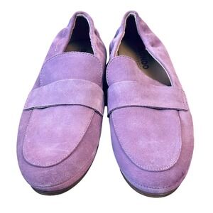 Blondo Britten Waterproof Suede Loafers Lilac Purple Women's Size 9.5 NWOB BOHO
